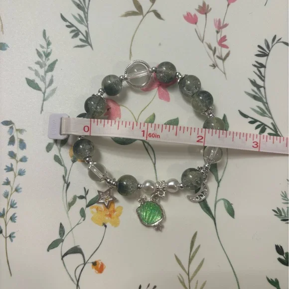 Elegant Silver Charm Beaded Bracelet (sold individually) - Picture 3 of 3